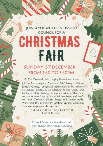 Christmas Fair - Book Tickets for Santa's Grotto